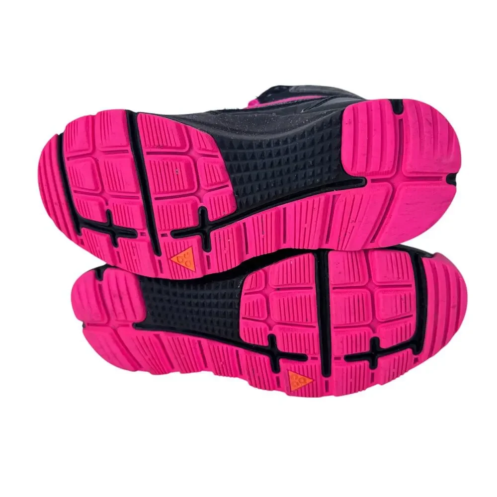 Nike Stasis ACG‎ High Sneakers Youth Size 3.5 Black Pink Logo Lace Up 685610-002
